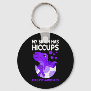 Chaveiro O Meu Cérebro Tem Hiccopes Roxo Epilepsia
