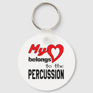 Chaveiro O meu coração pertence à Percussão.