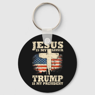 Chaveiro O Meu Salvador Trump É O Meu Presidente Trump Apoi