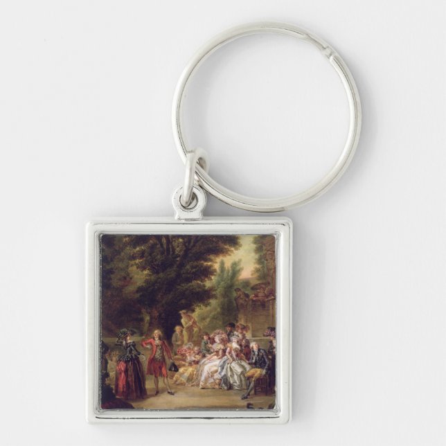 Chaveiro O Minuet sob o carvalho, 1787 (Frente)