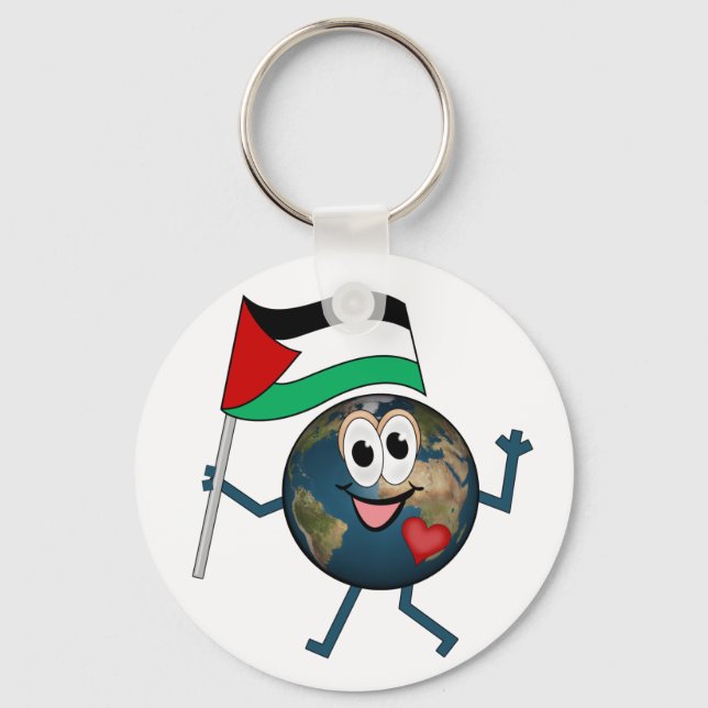 Chaveiro O mundo apoia a Palestina (Frente)