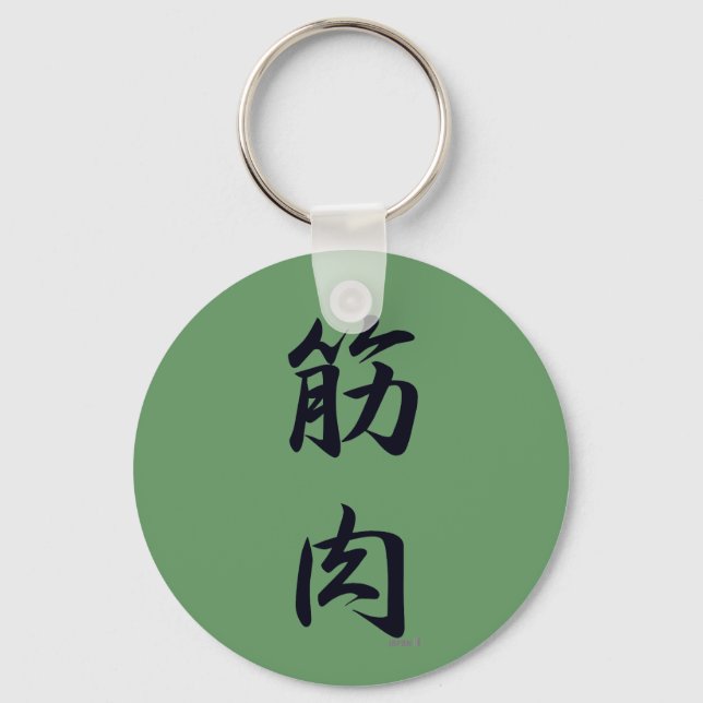 Chaveiro o músculo preto (Frente)