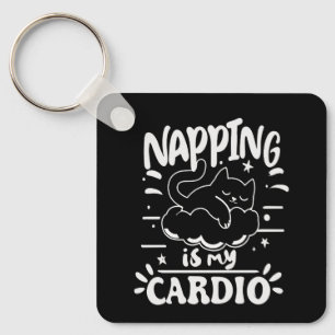 Chaveiro O Napping É O Meu Cardio Simples Design De Gato En