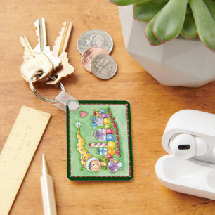 Chaveiro O Natal bonito Caterpillar treina com presentes