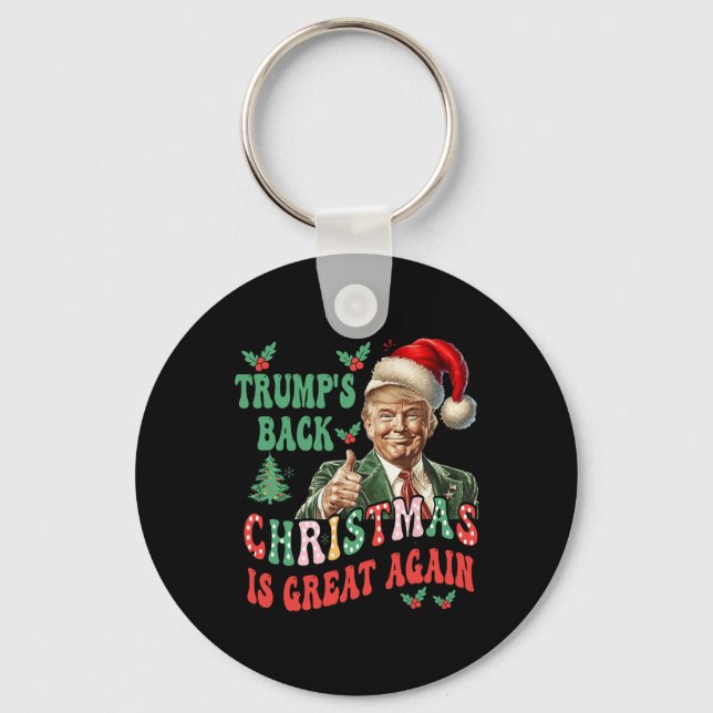 Chaveiro O Natal de Trump é Excelente novamente Engraçado (Frente)
