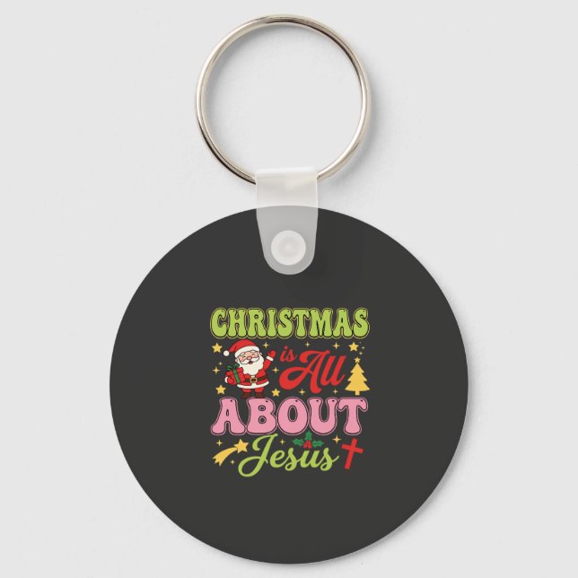 Chaveiro O Natal é Tudo Sobre Jesus Retro (Frente)