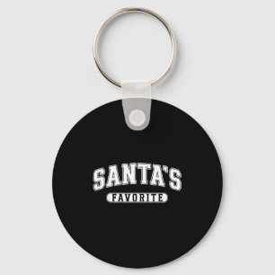 Chaveiro O Natal Favorito do Papai Noel Varsity Texto Famíl