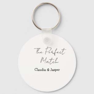 Chaveiro O nome do casal perfeito simples casamento