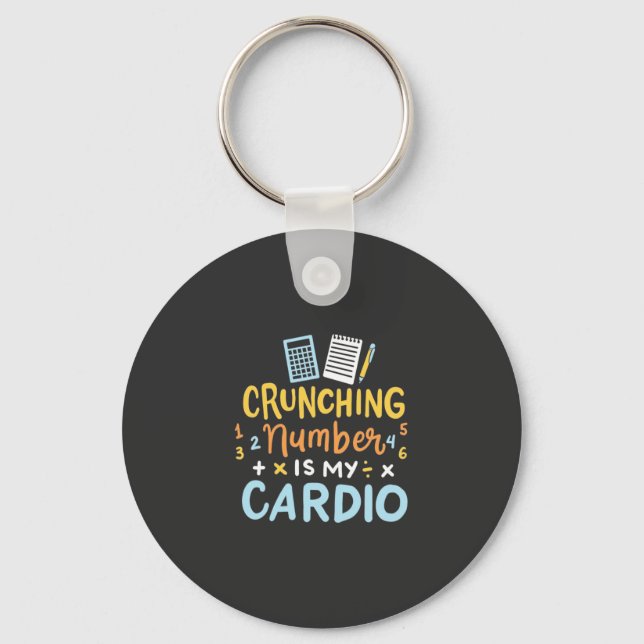 Chaveiro O Número De Chamada Contabilista É Meu Cardio (Frente)