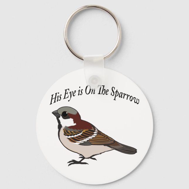 Chaveiro O olho dele está no Sparrow (Frente)