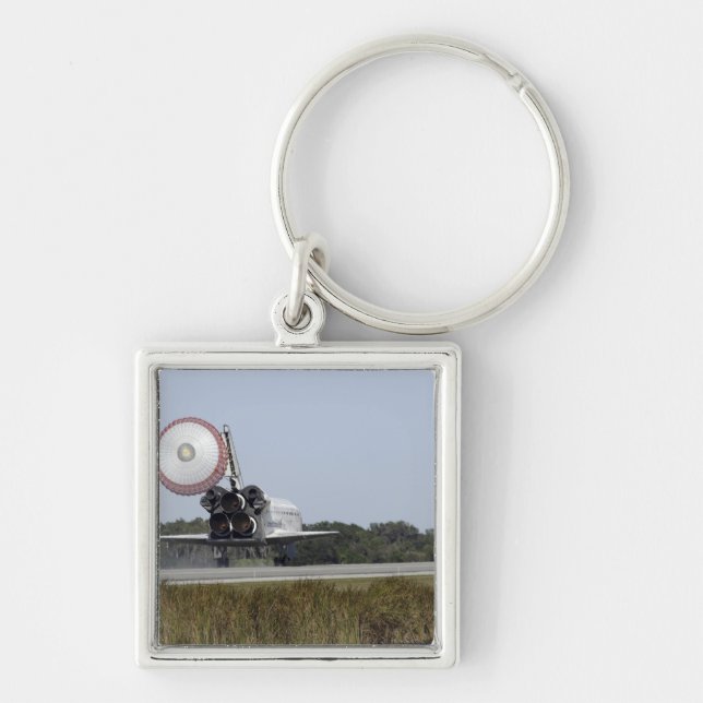 Chaveiro O ônibus espacial Atlantis desfaz sua calha de arr (Frente)