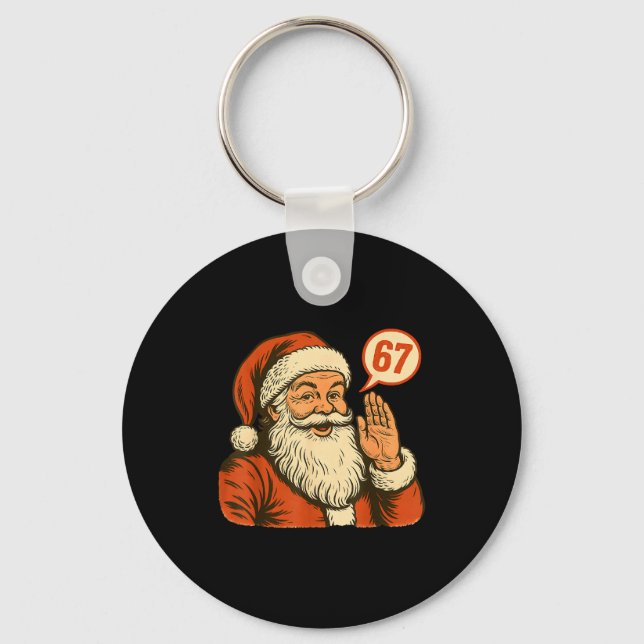 Chaveiro O Papai Noel Diz 6 7 Seis Sete Geração Z Alpha Mem (Frente)