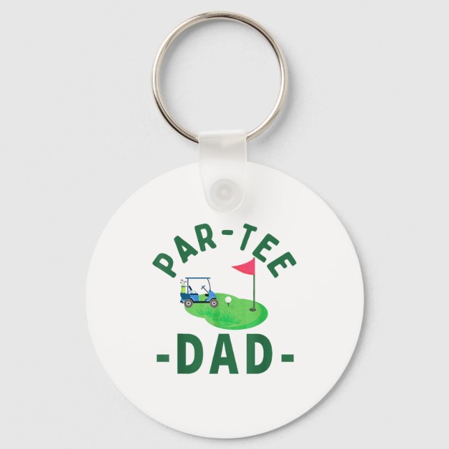 Chaveiro O Par Tee Pai Buraco Em Um Golfe Pais Correspondên (Frente)