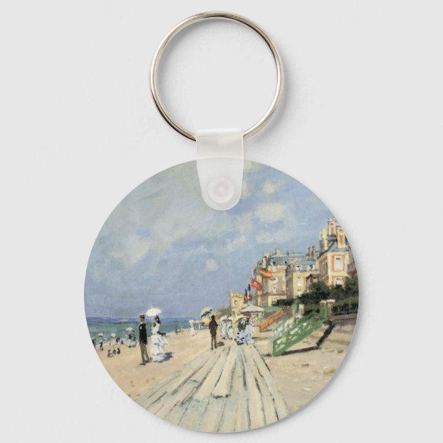 Chaveiro O passeio em Trouville por Claude Monet (Frente)