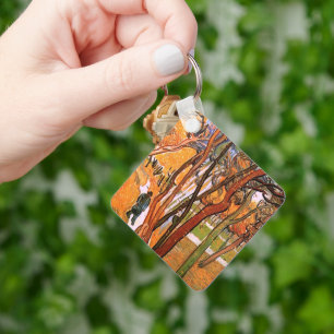 Chaveiro O Passeio: Folhas Caindo de Vincent van Gogh