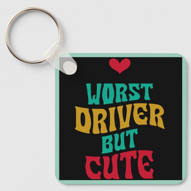 Chaveiro O pior driver, mas bonito (Frente)