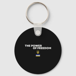 Chaveiro O Poder do Símbolo da Bandeira Ucraniana Tridente