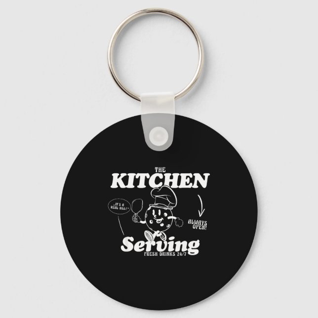 Chaveiro O presente de pickleball da cozinha para jogador d (Frente)