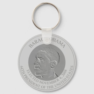 Chaveiro O Presidente Barack Obama Silver Coin.