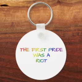 Chaveiro O Primeiro Orgulho Foi um Motim – Design LGBTQ+