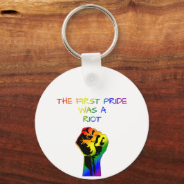Chaveiro O Primeiro Orgulho Foi um Motim – Design LGBTQ+