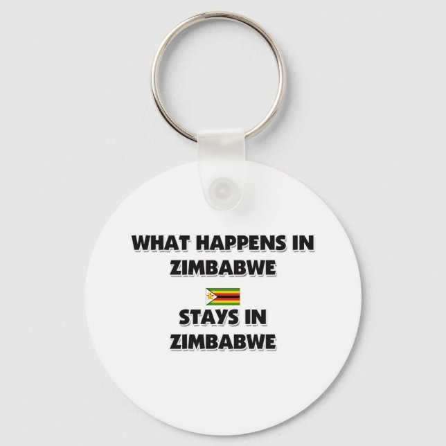 Chaveiro O Que Acontece No ZIMBABWE Fica Lá (Frente)