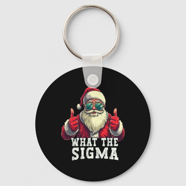 Chaveiro O Que O Sigma Papai Noel Piada De Natal Meme Natal (Frente)