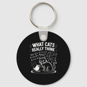Chaveiro O que os gatos acham engraçado meme de gato humor 