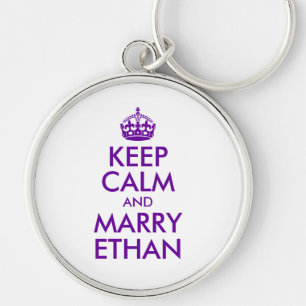 Chaveiro O roxo mantem-se calmo e casado Ethan