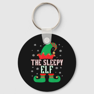 Chaveiro O Salão de Natal do Grupo Familiar Sleepy Elf Matc