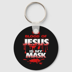 Chaveiro O Sangue de Jesus é o meu desenho de máscara de ca