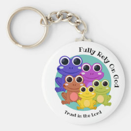 Chaveiro O Sapo personalizado confiava totalmente em Deus c