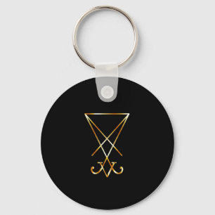 Chaveiro O sigil dourado de Lucifer