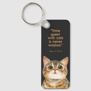 Chaveiro O Tempo Passado Com Gatos Nunca É Perdido