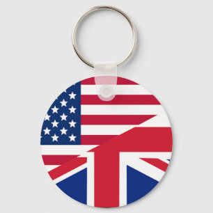 Chaveiro O teste padrão da bandeira americana de Union Jack