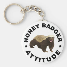 Chaveiro O texugo do mel tem atitude