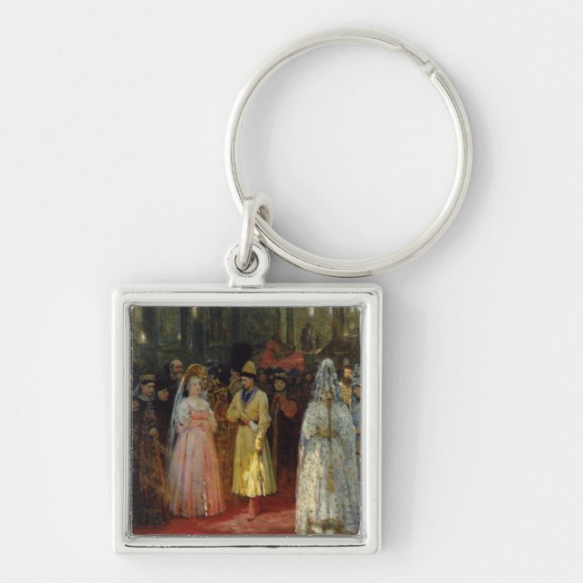 Chaveiro O Tsar que escolhe uma noiva, c.1886 (Frente)