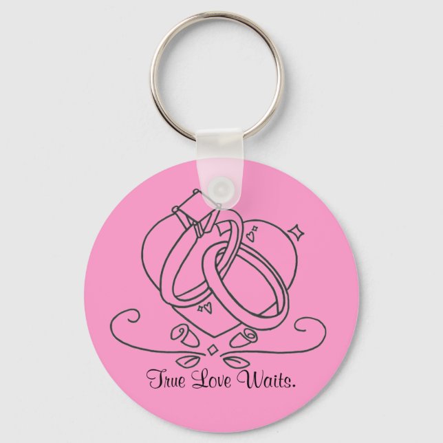 Chaveiro O Verdadeiro Amor Espera. (Frente)