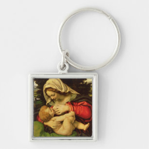 Chaveiro O Virgin do coxim verde, 1507-10