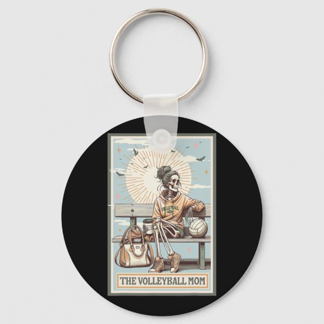 Chaveiro O Volleyll Mãe Skeleton Tarot Card Day Moth (Frente)