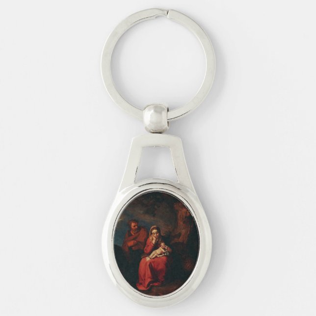 Chaveiro O Vôo para o Egito por Abraham Bloemaert  (Frente)
