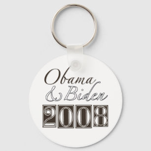 Chaveiro Obama Biden BW 2008