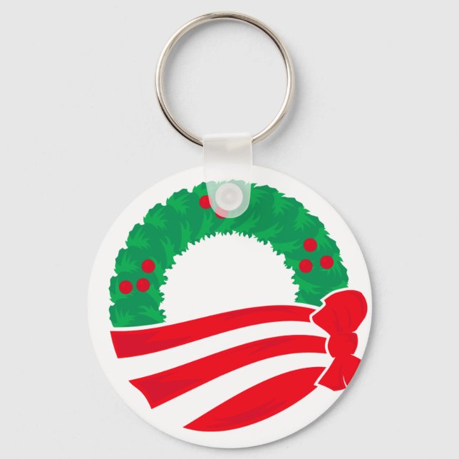 Chaveiro Obama Holiday Wreath (Frente)