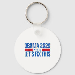 Chaveiro Obama Vintage Retro Patriótico 2028 Prote Política