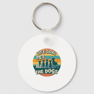 Chaveiro Objetivo de Vida Acariciar Todos os Cachorros Cópi