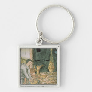 Chaveiro Objetos Dourados em uma loja asteca