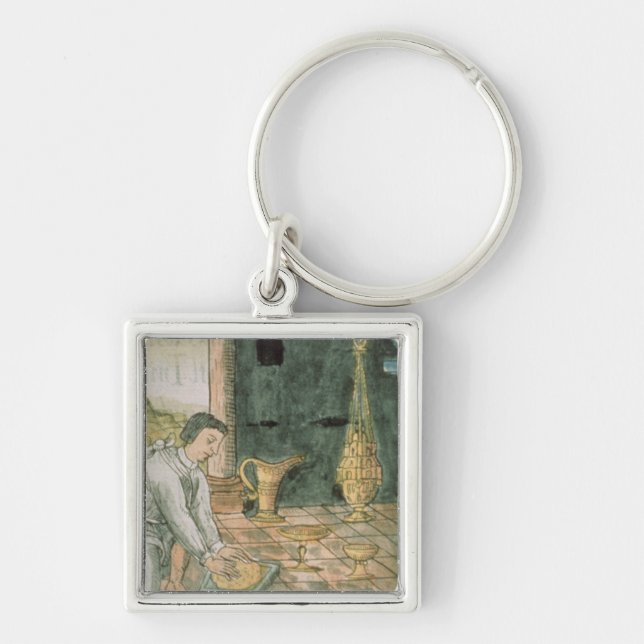 Chaveiro Objetos Dourados em uma loja asteca (Frente)