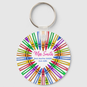 Chaveiro obrigado colorido, seu grande giz de coração