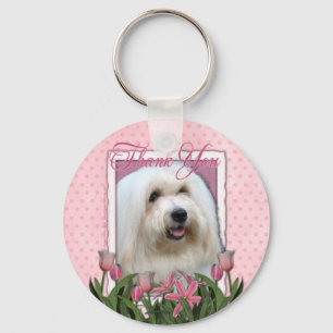 Chaveiro Obrigado - Coton de Tulear