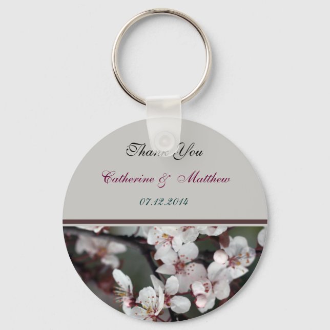 Chaveiro obrigado de casamento, seus adesivos, cartão, etc (Frente)